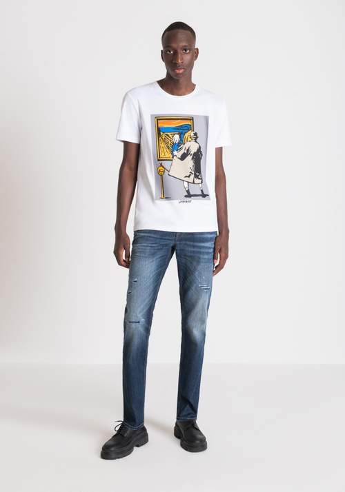 JEANS TAPERED „OZZY” AUS DENIM IN USED-OPTIK - Jeans | Antony Morato Online Shop