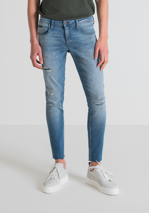 SUPER SKINNY FIT “MERCURY” JEANS IN STRETCH DENIM - Men's Super Skinny Fit Jeans | Antony Morato Online Shop