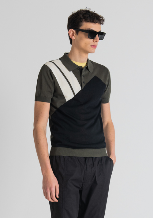 SLIM FIT SWEATER IN TWO-TONE YARN - Men's Clothing | Antony Morato Online Shop