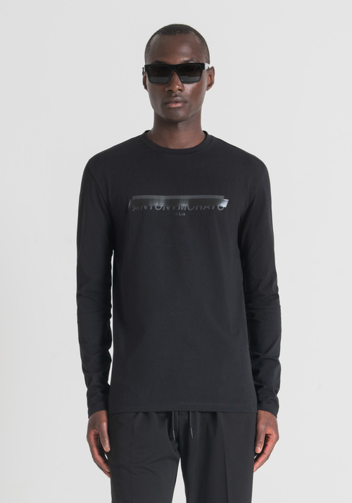 MAGLIA SUPER SLIM FIT IN COTONE STRETCH CON LOGO IN RILIEVO - T-shirts & Polo Uomo | Antony Morato Online Shop