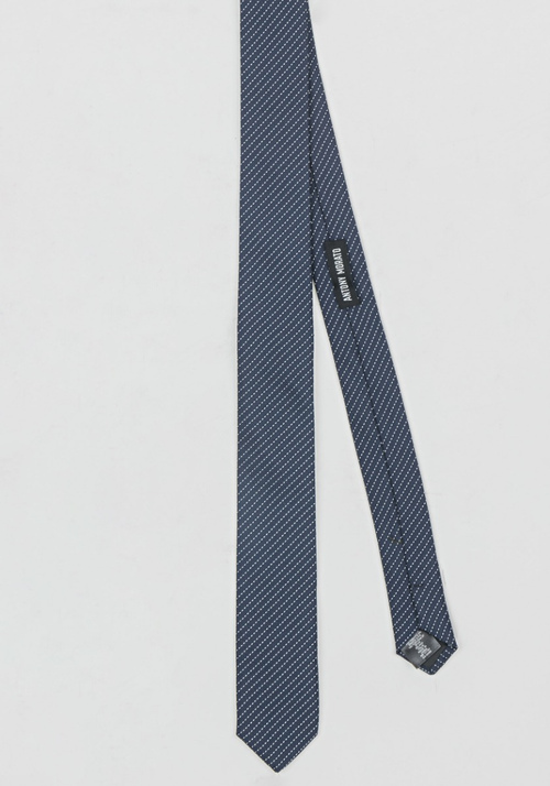 TIE WITH JACQUARD CONSTRUCTION AND ALL-OVER MICRO-PATTERN | Antony Morato Online Shop