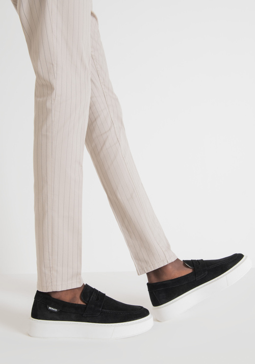 "RUDDER" MOCCASIN IN SUEDE - Men's Shoes | Antony Morato Online Shop