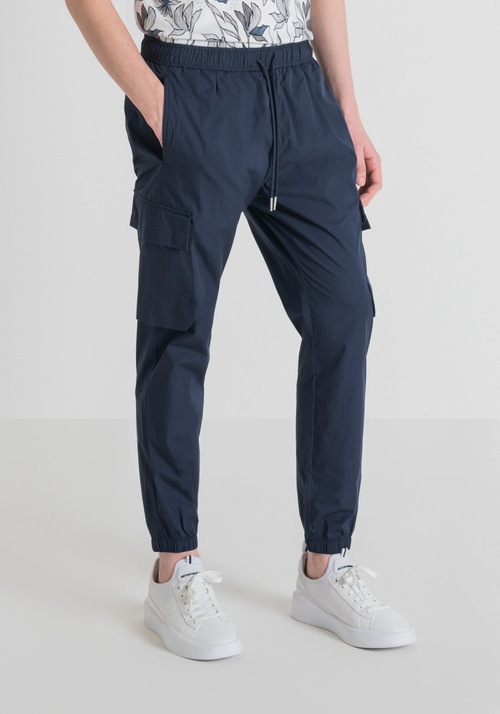 CARGO CARROT-FIT TROUSERS WITH ELASTIC AND DRAWSTRING - Mood Singapore | Antony Morato Online Shop