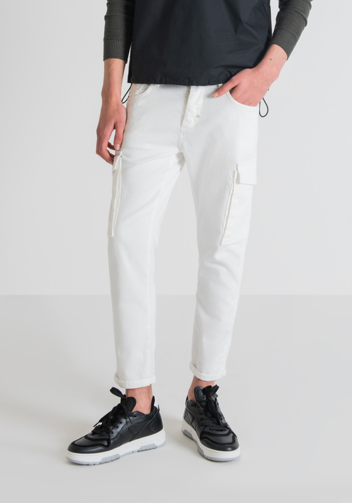 "ARGON" ANKLE-LENGTH SLIM FIT CARGO TROUSERS - Men's Trousers | Antony Morato Online Shop