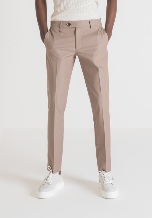 "BRYAN" SKINNY-FIT COTTON TROUSERS - Men's Trousers | Antony Morato Online Shop
