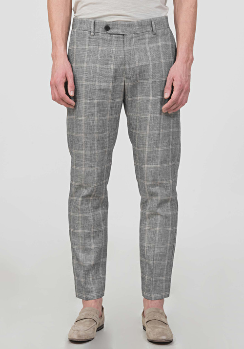 SLIM-FIT ANKLE-LENGTH “ANIKA” TROUSERS IN A LINEN BLEND - Sale | Antony Morato Online Shop