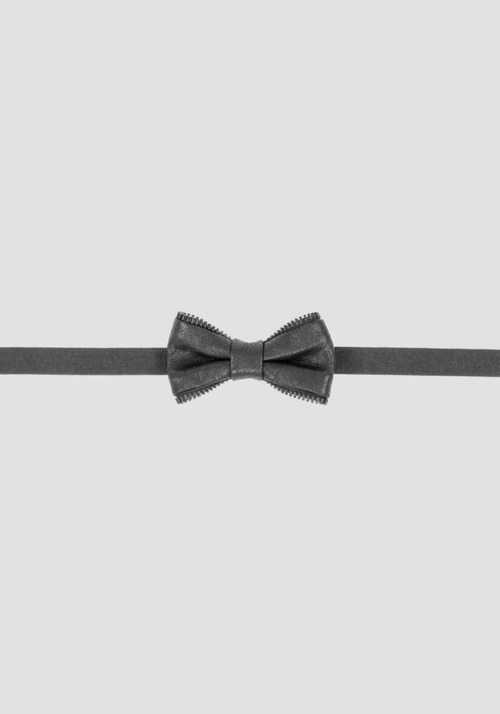 BOW TIE IN FAUX LEATHER WITH ZIP DETAIL - Men's Ties and Bow Ties | Antony Morato Online Shop