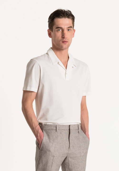 REGULAR-FIT POLO SHIRT IN SOFT PIQUÉ COTTON - T-shirts and Polo | Antony Morato Online Shop