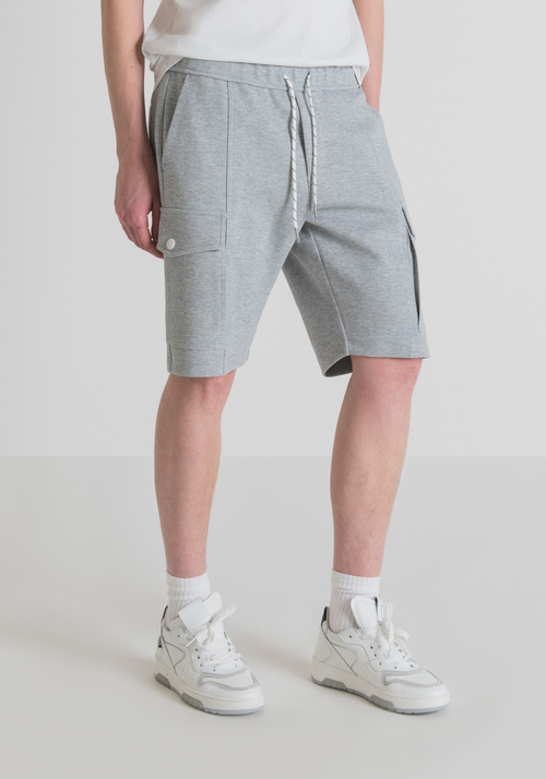 REGULAR-FIT CARGO SHORTS IN FLEECE - Men's Shorts | Antony Morato Online Shop