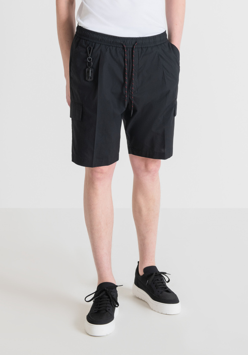 REGULAR-FIT SOFT COTTON CARGO SHORTS - Men's Shorts | Antony Morato Online Shop