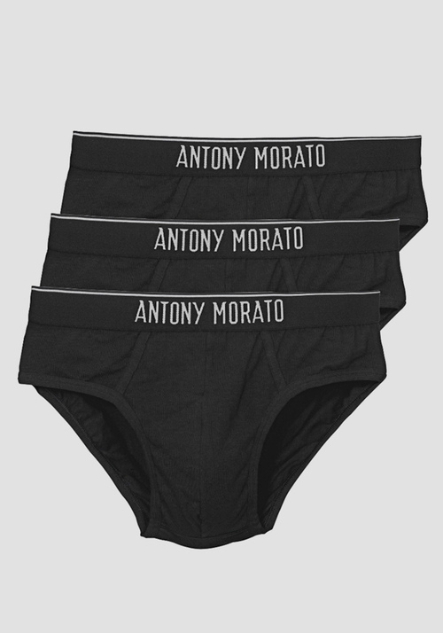 PAQUET DE 3 SLIPS COULEUR UNIE - Sous-vêtements | Antony Morato Online Shop