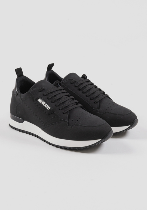 “RUN CREWEL” SUEDE-EFFECT RUNNING TRAINERS - Care For Future | Antony Morato Online Shop