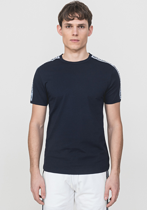 T-SHIRT REGULAR FIT AUS WEICHER, UNIFARBENER BAUMWOLLE - T-Shirts & Poloshirts | Antony Morato Online Shop