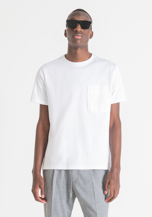 REGULAR-FIT T-SHIRT IN PURE COTTON WITH POCKET - Private Sale 30% OFF | Antony Morato Online Shop