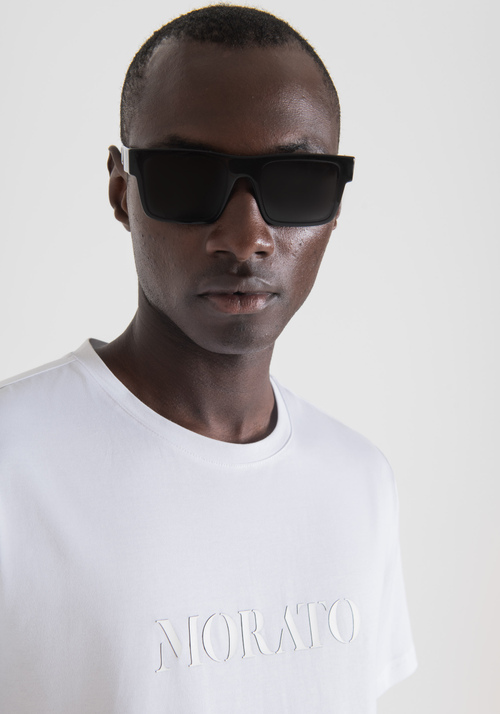 T-SHIRT SLIM FIT CON LOGO IN RILIEVO - T-shirts & Polo Uomo | Antony Morato Online Shop