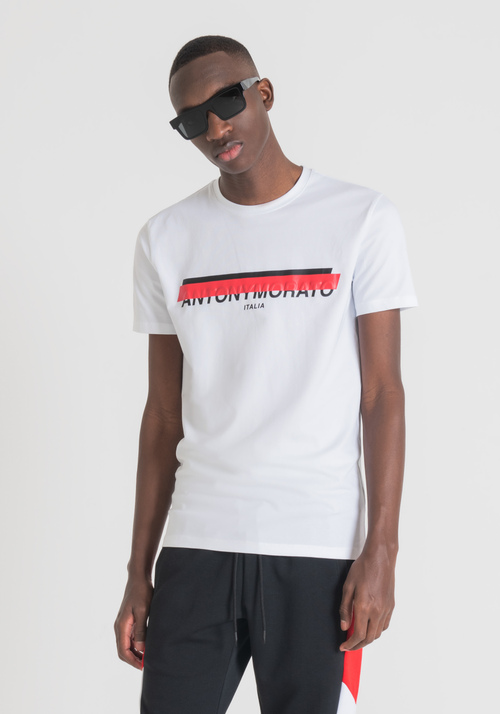 T-SHIRT SUPER SLIM FIT EN COTON - T-shirts et polos | Antony Morato Online Shop