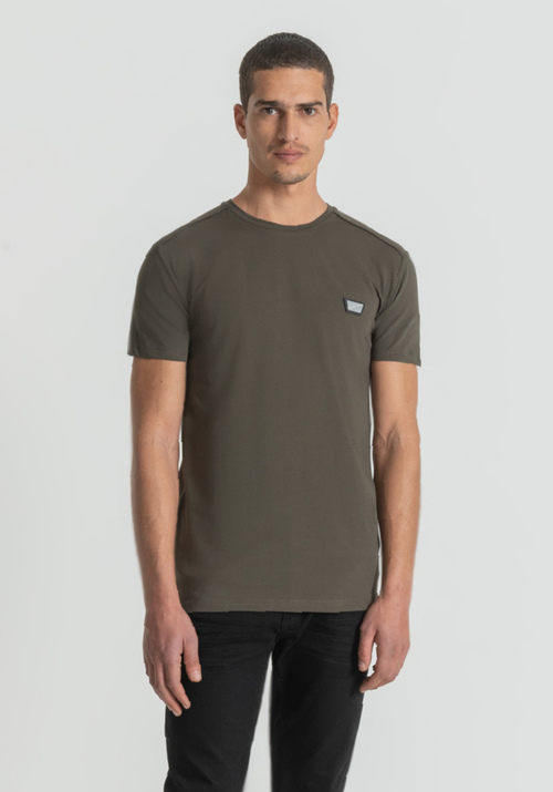 SUPER-SLIM-FIT T-SHIRT IN STRETCHY COTTON - Leisure Outfit | Antony Morato Online Shop