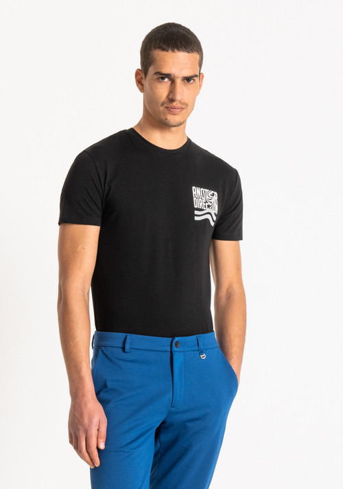 SLIM-FIT T-SHIRT IN STRETCHY COTTON - T-shirts and Polo | Antony Morato Online Shop