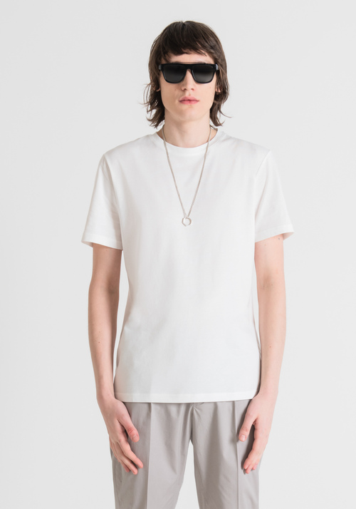 T-SHIRT REGULAR FIT EN COTON MÉLANGÉ DURABLE - T-shirts et polos | Antony Morato Online Shop