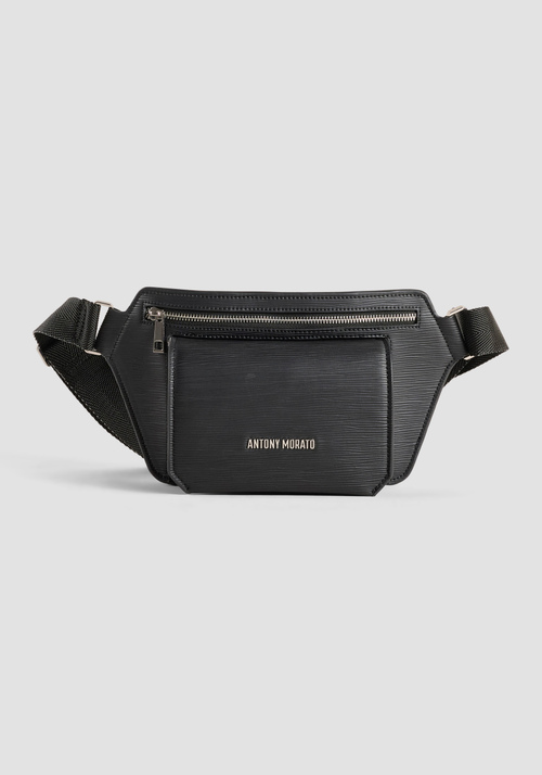 RIÑONERA DE PIEL SINTÉTICA CON LOGOTIPO FRONTAL - Bolsos | Antony Morato Online Shop