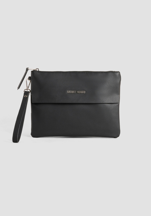 POUCH DE PIEL SINTÉTICA CON LOGO METALIZADO - Bolsos | Antony Morato Online Shop