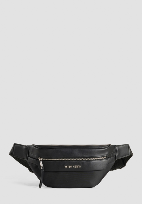 RIÑONERA DE PIEL SINTÉTICA CON LOGO LETTERING METALIZADO - Bolsos | Antony Morato Online Shop