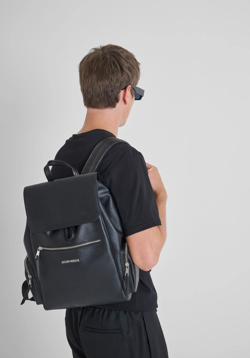 MOCHILA DE PIEL SINTÉTICA CON BOLSILLOS GRANDES - Bolsos | Antony Morato Online Shop