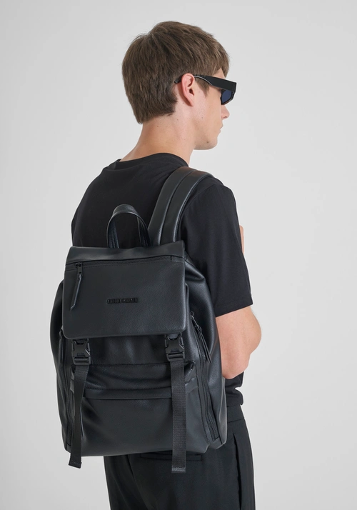 BACKPACK IN MACHINED IMITATION LEATHER - Men's Handbags | Antony Morato Online Shop