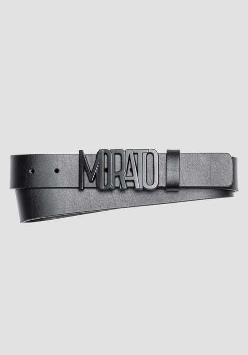 GENUINE LEATHER BELT WITH "MORATO" TAB - Men's Belts | Antony Morato Online Shop