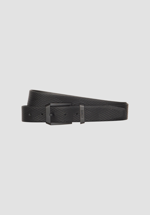 LEATHER BELT WITH BUCKLE HEIGHT 35MM - Accessories | Antony Morato Online Shop