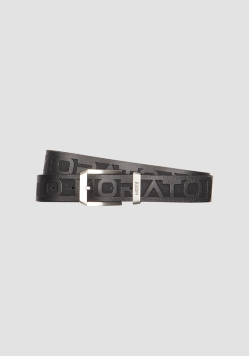 LEATHER BELT WITH BUCKLE HEIGHT 35MM - Accessories | Antony Morato Online Shop