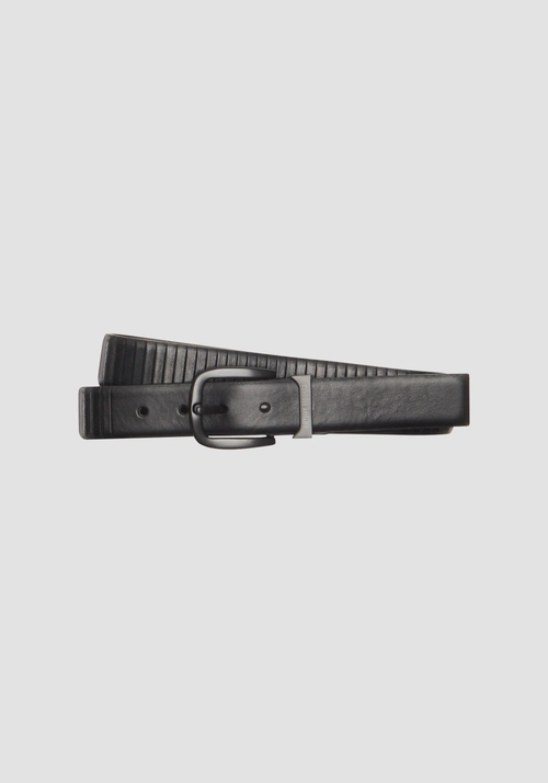 LEATHER BELT WITH BUCKLE HEIGHT 35MM - Accessories | Antony Morato Online Shop