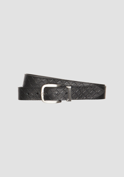LEATHER BELT WITH BUCKLE HEIGHT 35MM - Accessories | Antony Morato Online Shop