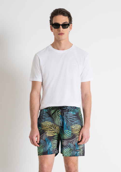 REGULAR FIT COSTUME WITH MULTICOLOR PATTERN - Men's Beachwear | Antony Morato Online Shop