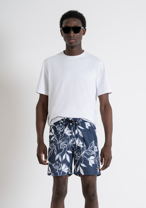 REGULAR FIT COSTUME WITH LOGO PATCH - Men's Beachwear | Antony Morato Online Shop