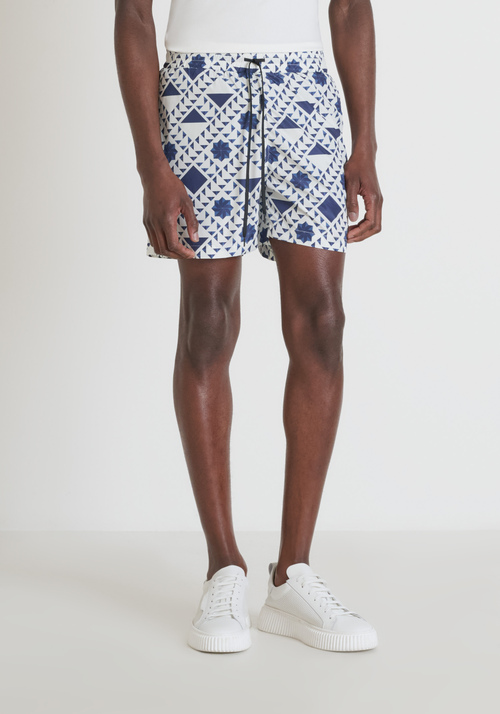 BADEANZUG IN REGULAR FIT AUS SCHNELL TROCKNENDEM BEDRUCKTEM NYLON - Beachwear | Antony Morato Online Shop