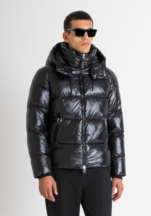 Glossy down coat hot sale