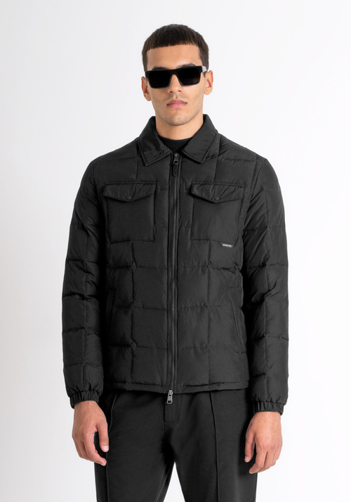 REGULAR FIT JACKET IN TECHNICAL FABRIC WITH DUPONT SORONA SYNTHETIC PADDING - Men's Field Jackets and Coats | Antony Morato Online Shop