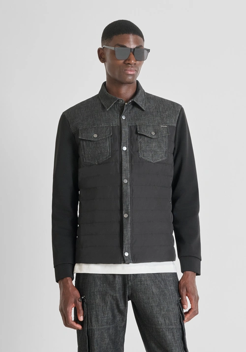 SLIM FIT FIELD STYLE LIGHTWEIGHT FABRIC JACKET - Preview Men's Collection Fall-Winter 2025 | Antony Morato Online Shop