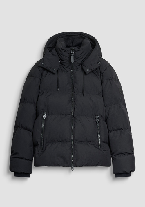 RELAXED FIT DOWN JACKET IN TEXTURED FABRIC WITH DUPONT SORONA ECO-PADDING - Men's Field Jackets and Coats | Antony Morato Online Shop