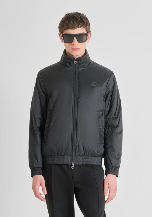 GIACCA BOMBER REGULAR FIT IN NYLON BRILLANTE CON IMBOTTITURA SINTETICA - Giubbotti e Cappotti Uomo | Antony Morato Online Shop