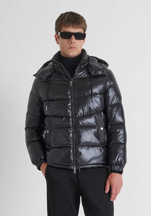 REGULAR FIT DOWN JACKET IN NYLON SHIOZE WITH DUPONT SORONA PADDING - Clothing | Antony Morato Online Shop