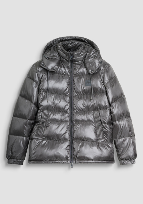REGULAR FIT DOWN JACKET IN NYLON SHIOZE WITH DUPONT SORONA PADDING - Men's Field Jackets and Coats | Antony Morato Online Shop