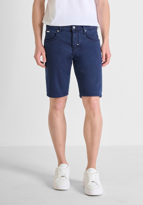 PANTALONES CORTOS SLIM FIT «ARGON» EN TEJIDO VAQUERO TEÑIDO - Bermuda y Shorts | Antony Morato Online Shop