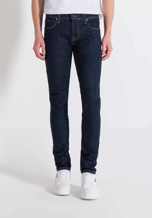 "OZZY" TAPERED-FIT JEANS IN STRETCH DENIM WITH DARK WASH - Jeans | Antony Morato Online Shop