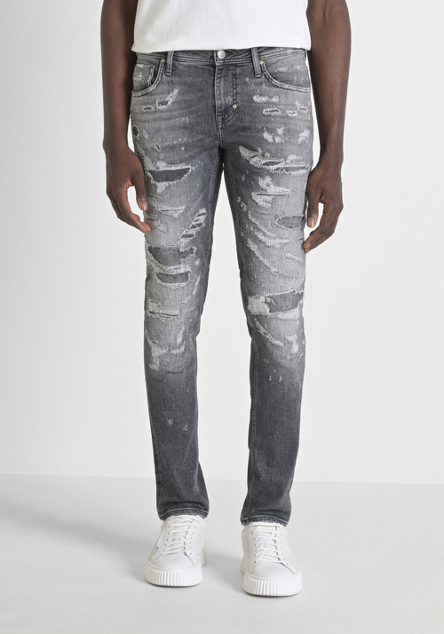 SUPER DESTROYED FIT "OZZY" STRETCH DENIM JEANS - Jeans | Antony Morato Online Shop