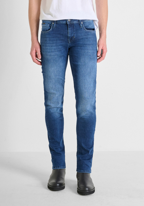 "OZZY" TAPERED FIT BLUE DENIM JEANS - ozzy | Antony Morato Online Shop
