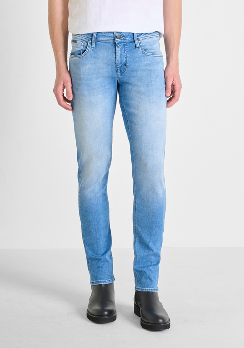 "OZZY" TAPERED FIT BLUE DENIM JEANS - ozzy | Antony Morato Online Shop