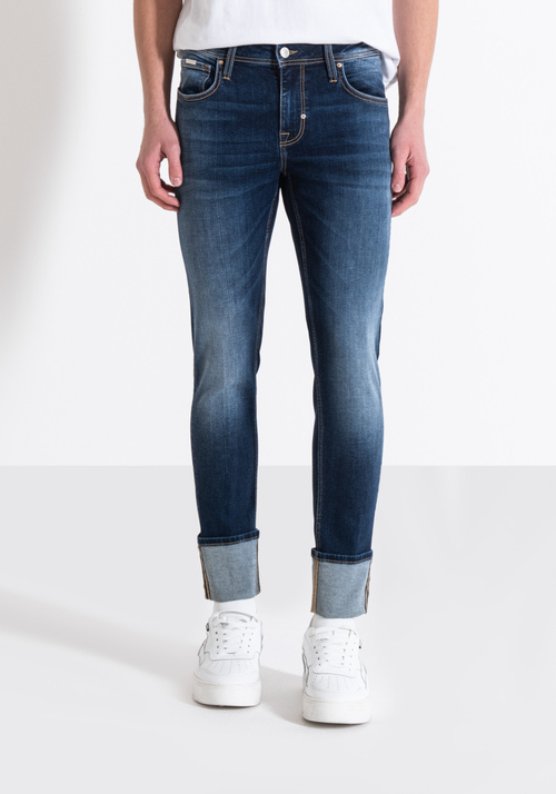PAUL SUPER SKINNY FIT JEANS IN BLUE DENIM - Men's Super Skinny Fit Jeans | Antony Morato Online Shop