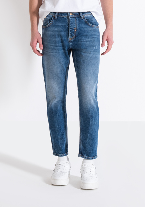 ARGON SLIM ANKLE LENGTH FIT JEANS IN BLUE COMFORT DENIM - Jeans | Antony Morato Online Shop